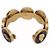 Bracciale rigido Chanel Camélia, N°5 e testa di leone Nero D'oro - vista 5