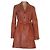 Tommy Hilfiger Lederjacke in Braun mit Gürtel