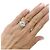 Autre Marque Platinring besetzt mit einem 5.01 Karat Diamanten. - Ansicht 6