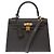 Hermès Borsa HERMES Kelly 25 in Pelle Grigia - 103628 Grigio - vista 3
