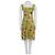 Vestido de seda estampado amarillo Dolce & Gabbana NWOT - Talla S Sem estrenar