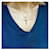 Autre Marque Gold Plated Cross Pendant Necklace with Blue Zircons Golden  - view 11