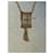 Autre Marque Gold Plated Cross Pendant Necklace with Blue Zircons Golden  - view 5
