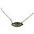 Autre Marque Collana Malocchio in Argento Placcato Oro con Zirconi Nero Bianco Blu Verde