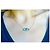 Autre Marque Collana Malocchio in Argento Placcato Oro con Zirconi Nero Bianco Blu Verde - vista 3