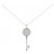 Tiffany & Co Colar Tiffany Petal Key em platina e diamantes Prata