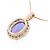 Autre Marque Collana in Tanzanite e Diamanti Au750 Rosa - vista 4
