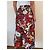 Falda midi plisada Gucci estampado floral Rosa Blanco Roja Azul Verde Amarillo - vista 5