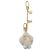 Charm per borsa Louis Vuitton My Vivienne Chain Bianco D'oro Grigio