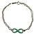 Tiffany & Co Bracciale Tiffany Infinity Double Chain Argento Verde