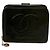 Chanel Coco Mark Vintage Caviar Leather Bi-fold Wallet Black