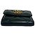 Chanel Matelassé Coco Mark Lammfell Tri-fold Wallet Schwarz - Ansicht 6