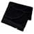 Coperta in cotone nera con logo Coco Chanel Nero