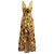 Emanuel Ungaro Ungaro Plissee-Kleid mit gelbem Blumenmuster und Rüschen Pink