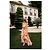 Emanuel Ungaro Ungaro Plissee-Kleid mit gelbem Blumenmuster und Rüschen Pink - Ansicht 2