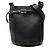 Céline Celine Borsa a secchiello Nano Black in pelle Big Bag Crossbody Nero