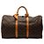 Louis Vuitton Marrone Monogram Keepall Bandouliere 50