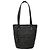Bolsa Tote Saint Laurent Black Small Raffia Panier Preto