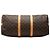Louis Vuitton Marrone Monogram Keepall Bandouliere 50 - vista 3