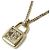 Collana lunga con pendente a lucchetto in metallo CHANEL