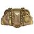 Borsa in paglia beige e oro Prada D'oro