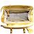 Borsa in paglia beige e oro Prada D'oro - vista 4