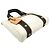 Borsa Louis Vuitton Antigua Cabas PM Marrone Bianco - vista 3