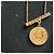 Autre Marque Collar chapado en oro con colgante de moneda y barra martillada Dorado - vista 4