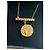 Autre Marque Collar chapado en oro con colgante de moneda y barra martillada Dorado - vista 5