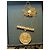Autre Marque Collar chapado en oro con colgante de moneda y barra martillada Dorado - vista 7