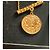 Autre Marque Collar chapado en oro con colgante de moneda y barra martillada Dorado - vista 8