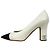 Timeless Stilettos Chanel CC de punta fina en piel blanca Blanco - vista 4
