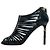 Timeless Sandali con tacco Chanel CC in pelle nera Nero - vista 2