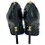 Timeless Sandali con tacco Chanel CC in pelle nera Nero - vista 4