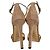 Sandali con tacco Jimmy Choo Misty 120 Ankle Strap in scamosciato marrone - vista 3