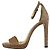 Sandali con tacco Jimmy Choo Misty 120 Ankle Strap in scamosciato marrone - vista 4