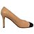 Timeless Décolleté Chanel Cap Toe in pelle beige