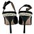 Escarpines slingback con adornos en charol negro Miu Miu - vista 14