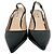 Escarpines slingback con adornos en charol negro Miu Miu - vista 3
