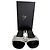Sandali con tacco slide Giuseppe Zanotti in pelle argento decorati con strass - vista 10