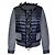 Moncler Daunenjacke aus Tweed mit Mehrfarben-Print aus Polyamid