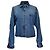 Miu Miu Cropped Shirt mit Raw Hem in Hellblauem Denim