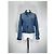 Miu Miu Cropped Shirt mit Raw Hem in Hellblauem Denim - Ansicht 4