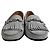 Mocassini con frange Tod's in scamosciato grigio - vista 2