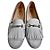 Mocassini con frange Tod's in scamosciato grigio - vista 5