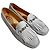 Mocassini con frange Tod's in scamosciato grigio - vista 6