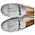 Mocassini con frange Tod's in scamosciato grigio - vista 7