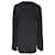 Theory Britona V-Ausschnitt Langarmpullover aus schwarzer Rayon - Ansicht 3