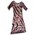 Vestido longo Emilio Pucci com estampa multicolorida Marrom Preto Rosa Branco Cinza Roxo