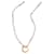 Autre Marque Freshwater Pearl Necklace with Gold Ring White Golden  - view 1